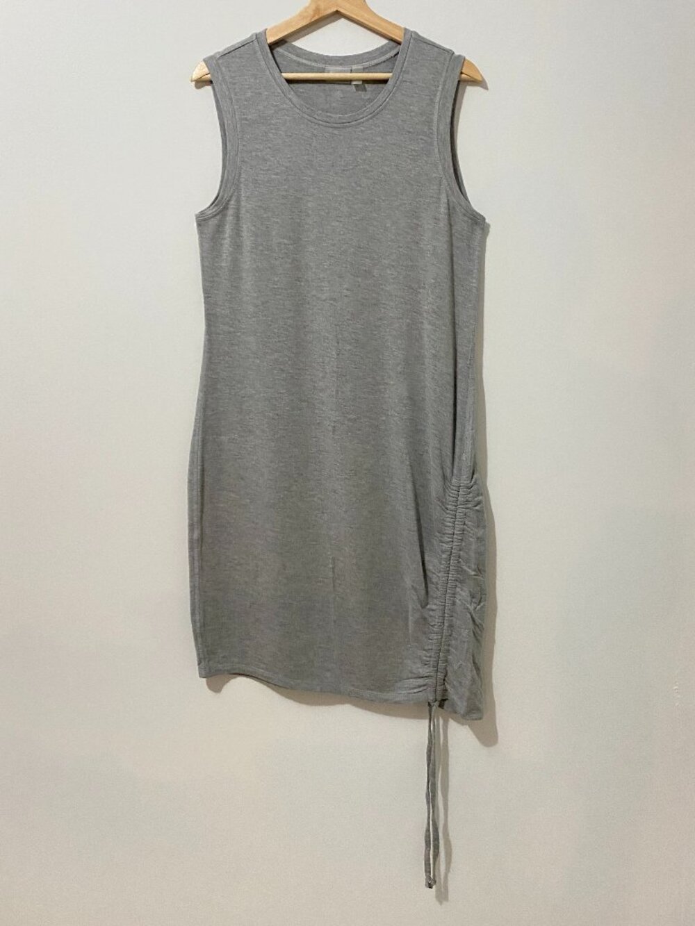 Zella Midi Cinched Sleeveless Modal Dress Nordstrom Athleisure Stretch Sporty